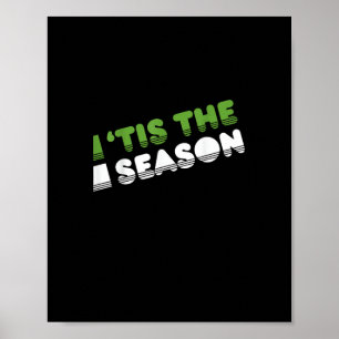 Retro Tis The Season Christmas Poster