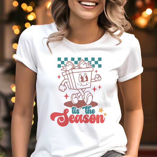 Retro Tis The Season Christmas  Tri-Blend Shirt (Creator Uploaded)