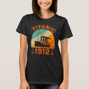 Retro Titanic 1912 Cruise Vessel Vintage Ship T-Shirt