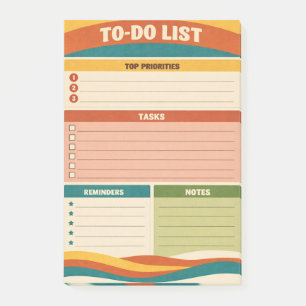 Retro To‑Do List Post-it Notes