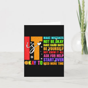 Retro to make mistakes be mental health card