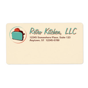 Retro Toaster Shipping Labels