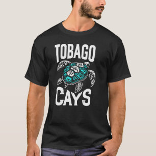 Retro Tobago Cays Sea Turtle, Caribbean Ocean Adve T-Shirt