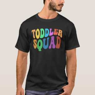 Retro TODDLER SQUAD Daycare Teacher Nanny Team Bab T-Shirt