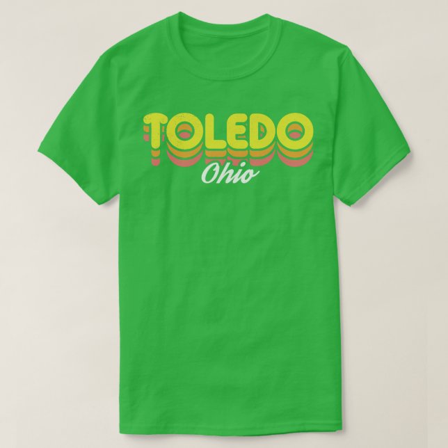 Retro Toledo Ohio T-Shirt (Design Front)