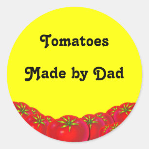 Retro Tomatoes Custom Canning Labels