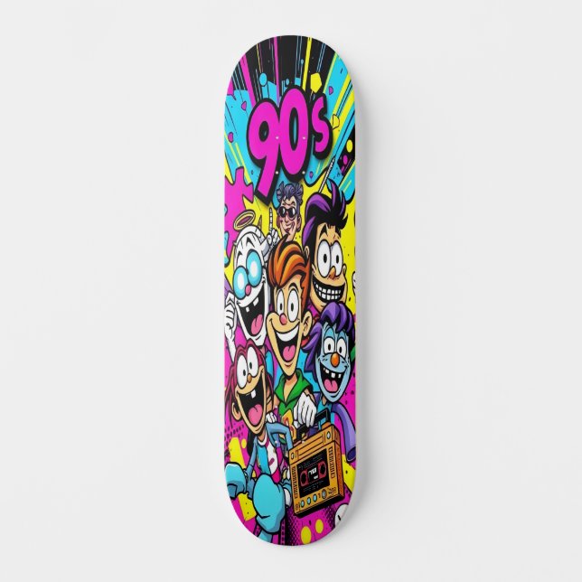 Retro Toon Chaos Edition 4 Skateboard (Front)