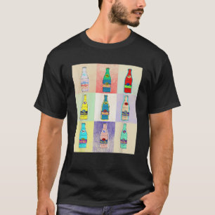 Retro Topo Distressed Arts Chico Outfits Bottled W T-Shirt