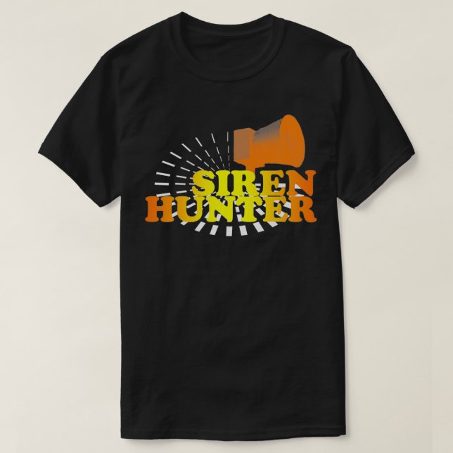 Retro Tornado Siren Hunter  T-Shirt (Design Front)