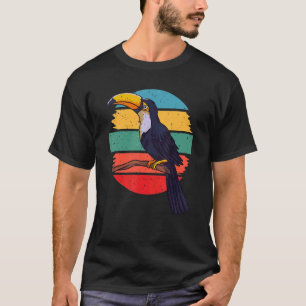 Retro Toucan Vintage Distressed Style Bird Art T-Shirt