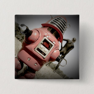 Retro Toy Robby Robot 04 Button