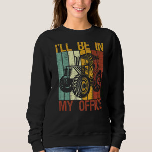 Retro Tractor Vintage Farming Farmer Rancher Tract Sweatshirt