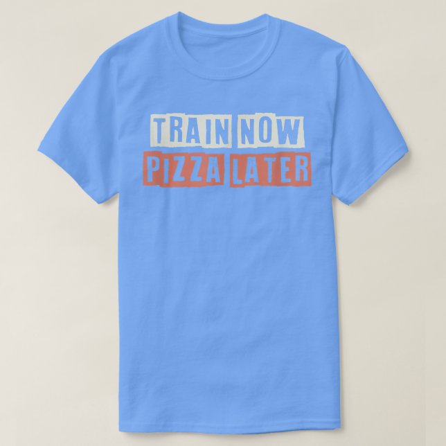 Retro Train Now Pizza Later Funny Mum Life 2766496 T-Shirt (Design Front)
