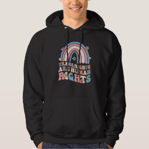 Retro Trans Rights Are Human Rights Conming Out Da Hoodie