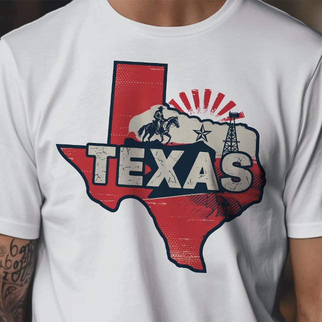 Retro Travel Iconic Texas Graphic T-Shirt (Creator Uploaded)