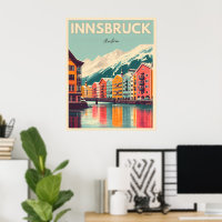 Retro travel Innsbruck Tyrol - Austrian alps gifts