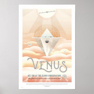 Retro Travel Poster - Venus