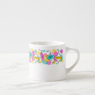 Retro Tree Baubles Line mug espresso