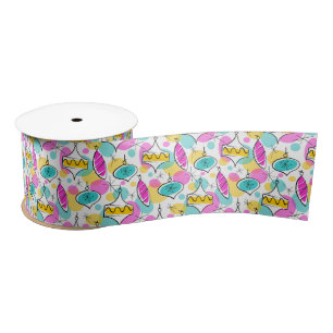 Retro Tree Baubles Multi ribbon Satin Ribbon