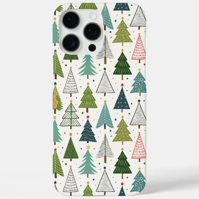 Retro Trees Case-Mate iPhone Case (Back)