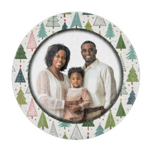 Retro Trees Cutting Board