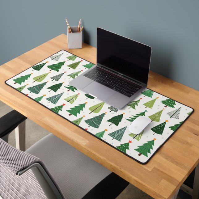 Retro Trees Desk Mat (Office 2)
