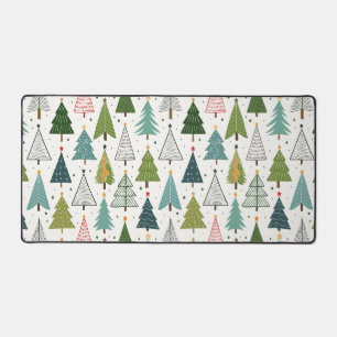 Retro Trees Desk Mat