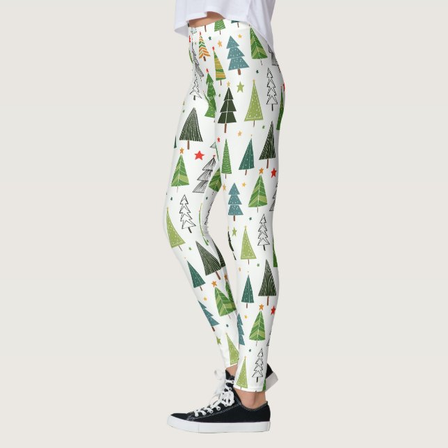 Retro Trees Leggings (Left)