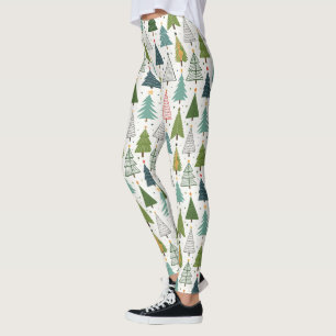 Retro Trees Leggings