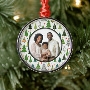 Retro Trees Metal Tree Decoration