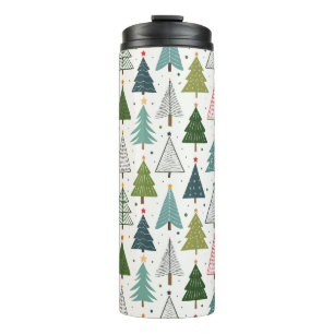 Retro Trees Thermal Tumbler