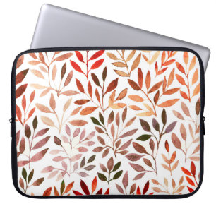 Retro trees, watercolor seamless pattern. laptop sleeve