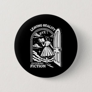 Retro Trendy Bookish Book Lover Reading Quotes Lea 6 Cm Round Badge