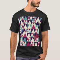 Retro Triangle Geometric Seamless Pattern