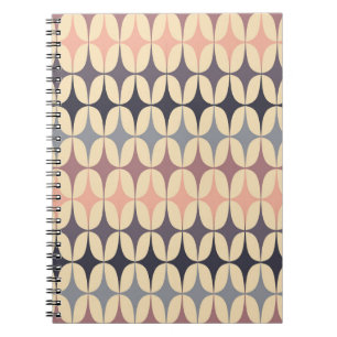 Retro Triangles Abstract Geometric Pattern Notebook