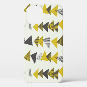 Retro Triangles: Varied Seamless Pattern. iPhone 12 Case