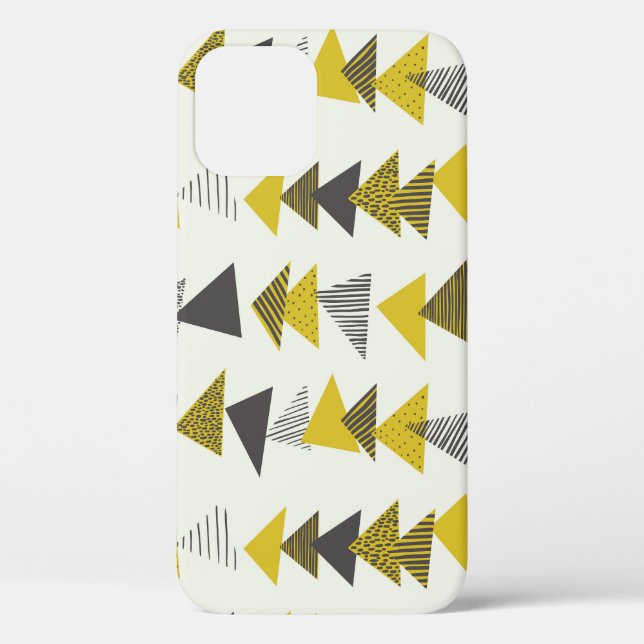 Retro Triangles: Varied Seamless Pattern. Case-Mate iPhone Case (Back)
