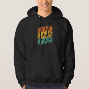 Retro Triathlon Swimming Cycling Running Triathlet Hoodie