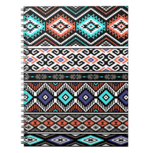 Retro Tribal Navajo: Geometric Seamless. Notebook