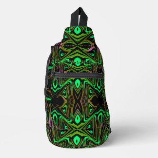 Retro Tribe Northern Greens Sling Bag