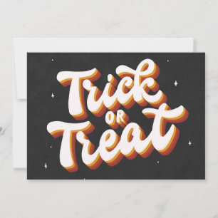 Retro Trick or Treat Card