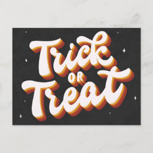 Retro Trick or Treat Postcard