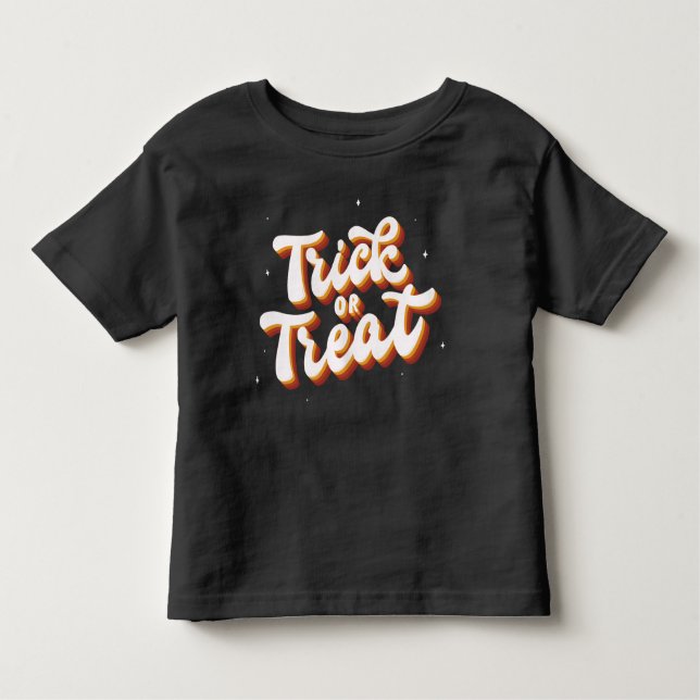 Retro Trick or Treat Toddler T-Shirt (Front)