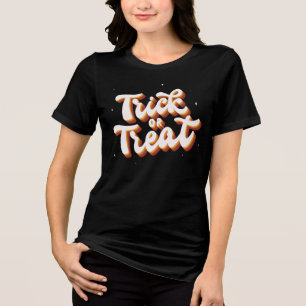 Retro Trick or Treat Tri-Blend Shirt