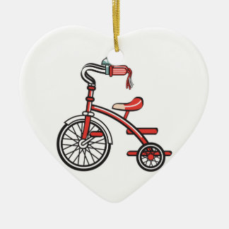 retro tricycle ceramic tree decoration