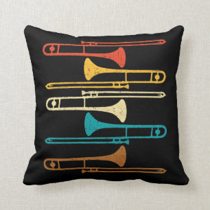 Retro Trombone - Jazz Cushion