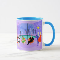 Retro Tropical Cocktail Party Mug