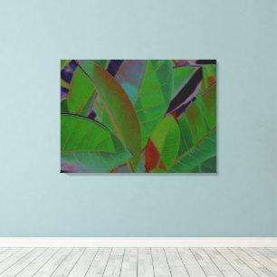 Retro Tropical Fabric Canvas Print