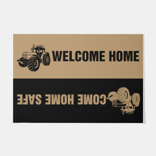 Retro Truck Doormat, Welocme Goodbye Doormat