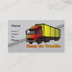 Retro Trucker 2 business cards
